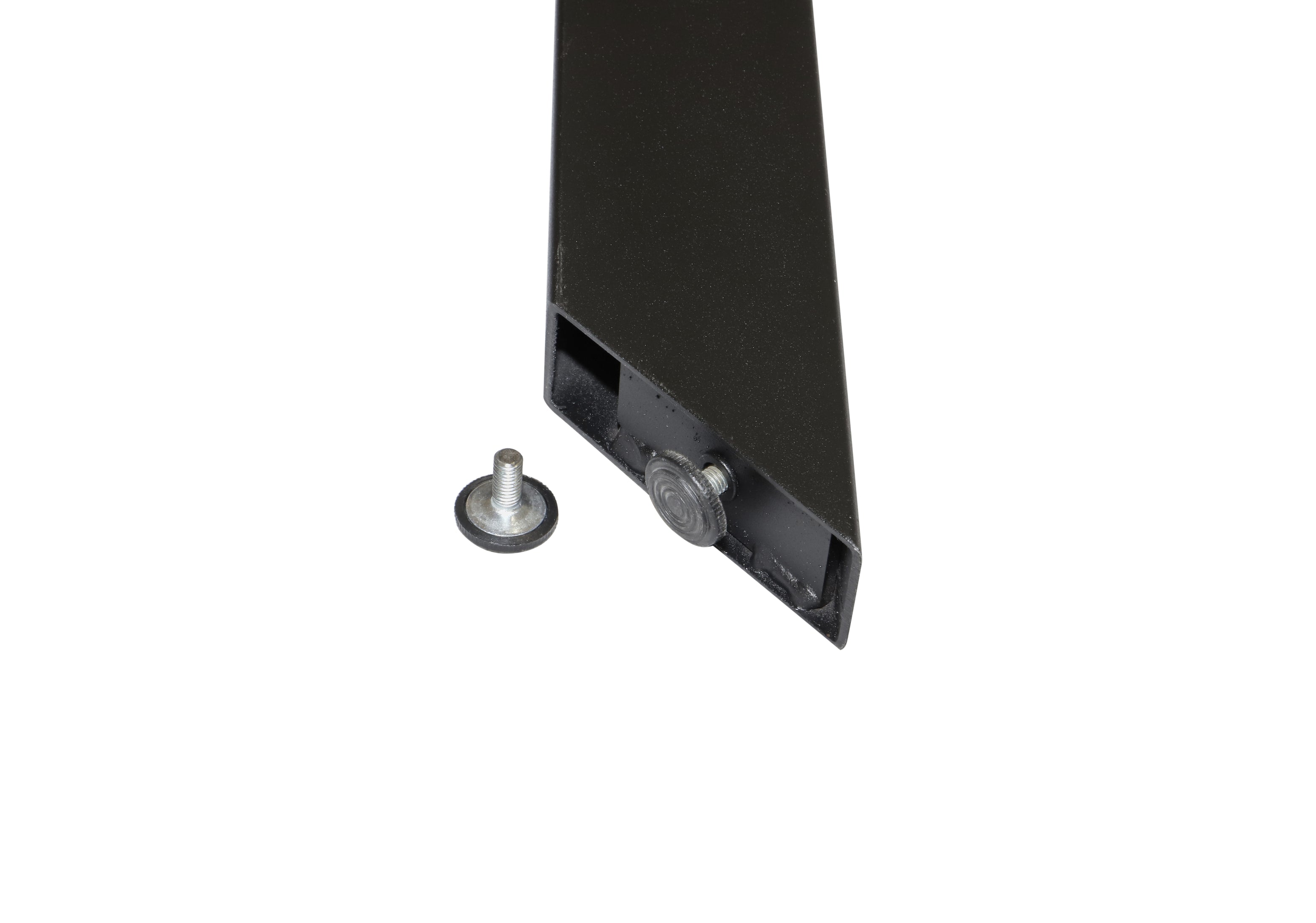 Esstisch ANTON Wildeiche Massiv mit Schweizer Kante – 3 cm Platte, Spider-Gestell Metall Schwarz, geölt (160–240 cm)