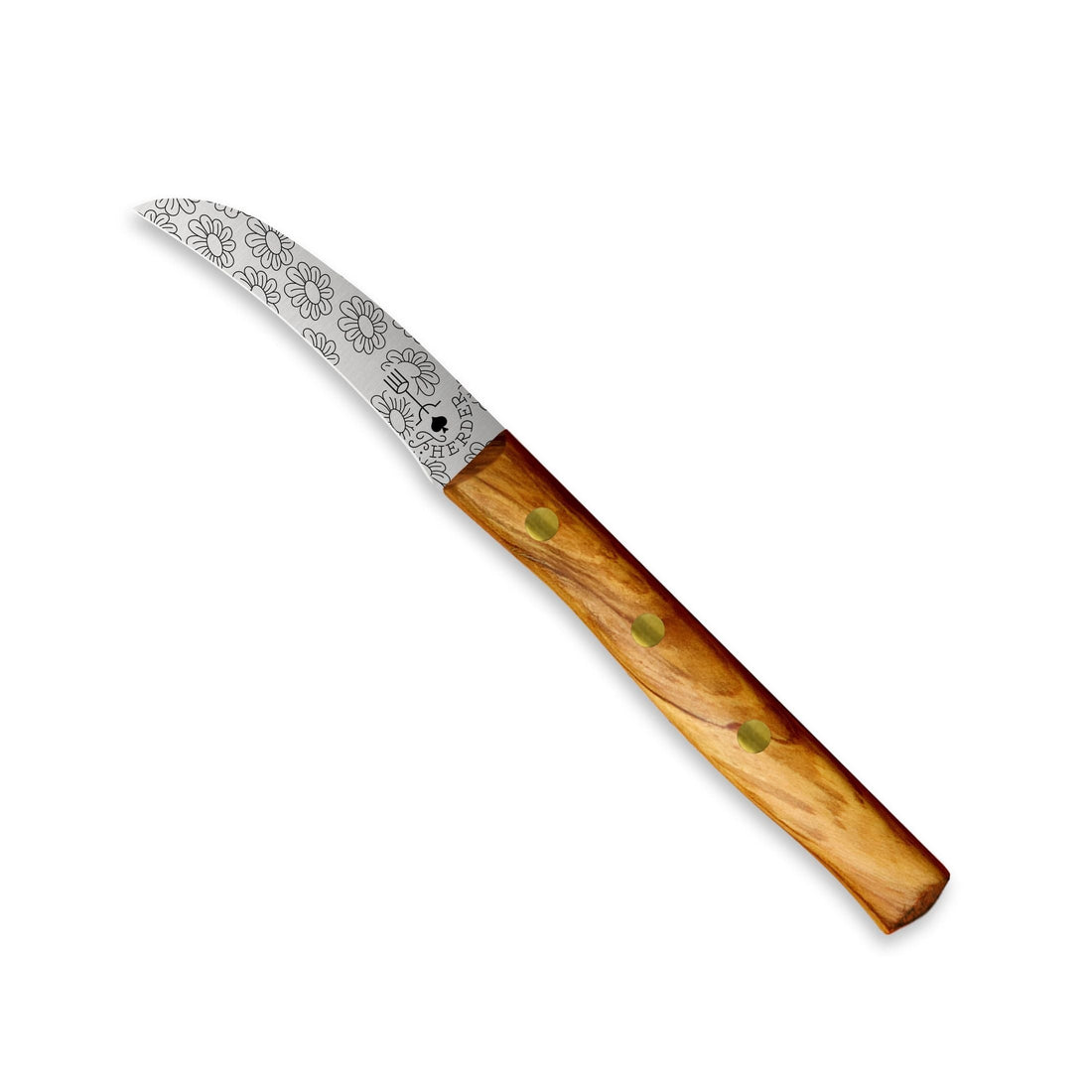 Zöppken Style Schälmesser mit Hohler Wate – Solinger Küchenmesser mit Holzgriff