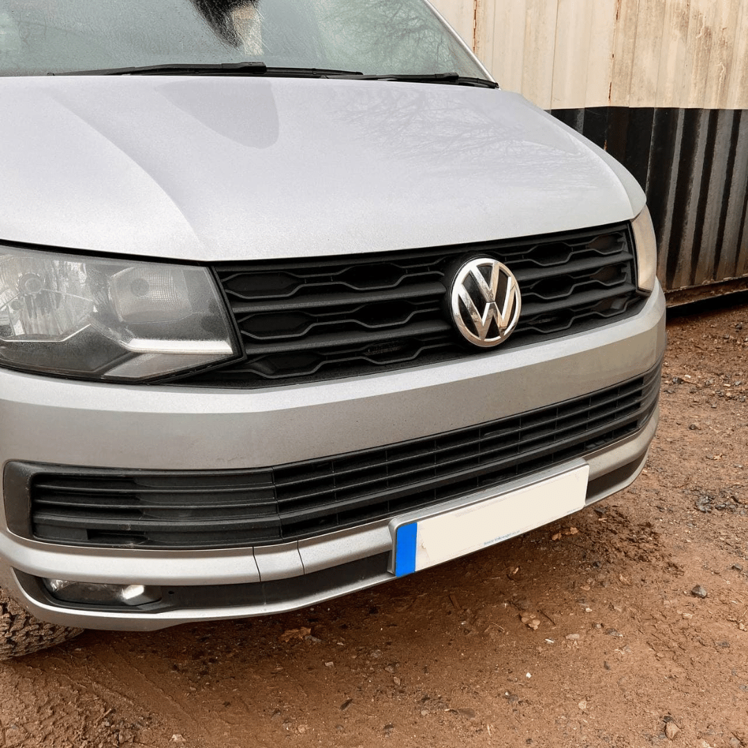 For VW T6 R-Line Front Grille (2 in 1) Badged/Badgeless - Matte Black