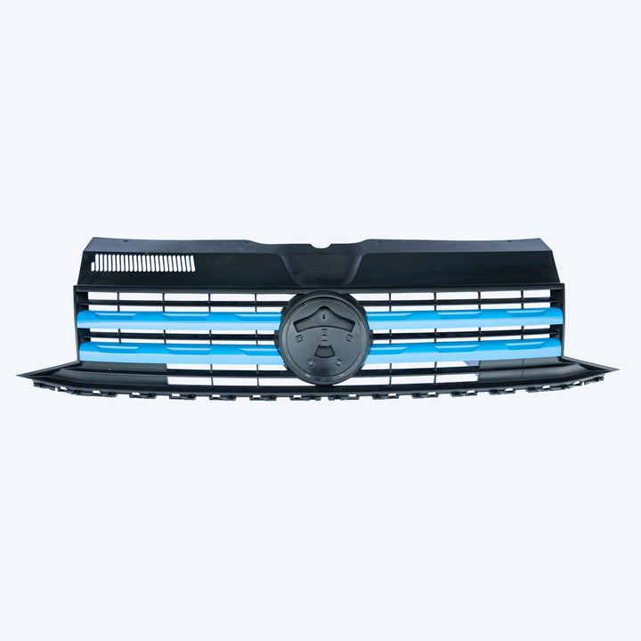 VW Transporter T6 Frontgrill Zierleisten (4-teilig) – Rohmaterial (Raw), ABS, lackierbar, mit 3M Tape