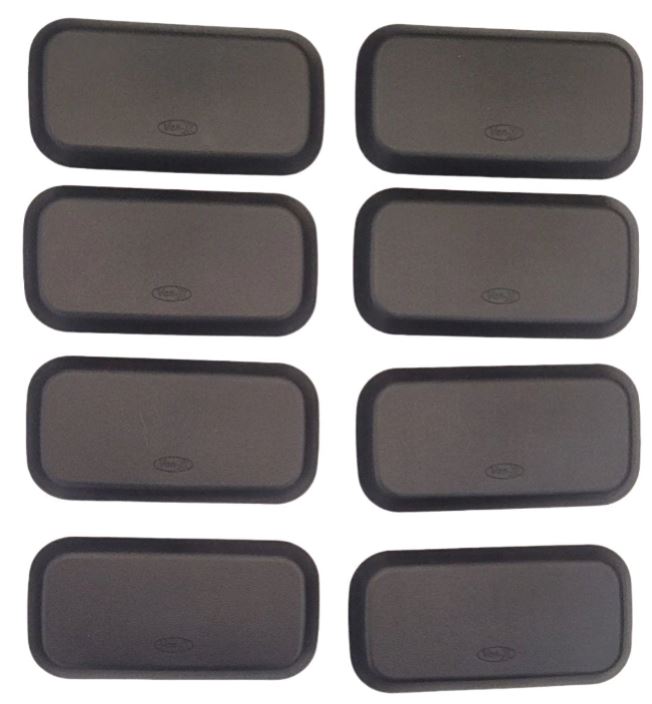 For VW T5, T5.1 Kombi Rear Seat Base Caps – Set of 8 Covers
