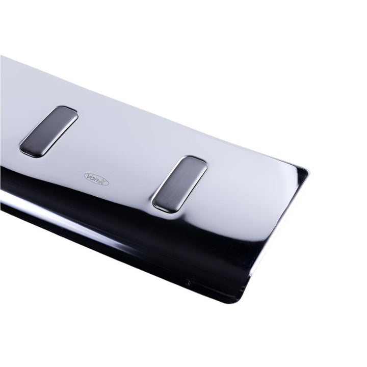 For VW T6.1 Rear Bumper Protector Stainless Barndoor (Titanium Black Insert)