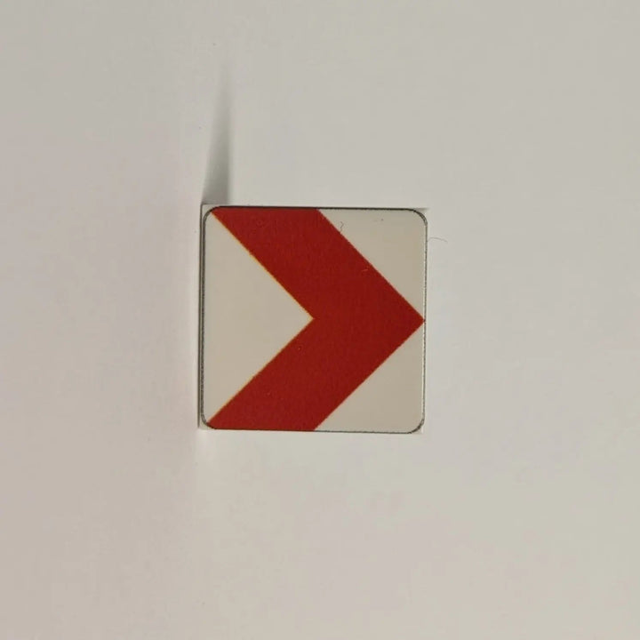 2x2 Tile "Richtungstafel in Kurven" (links, rechts)