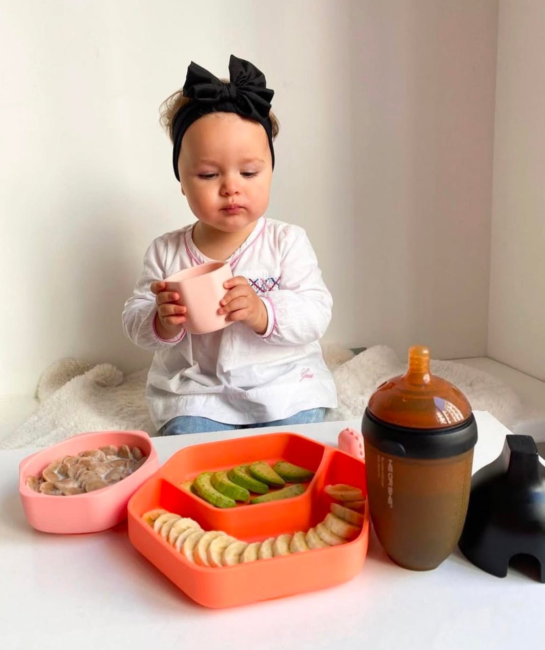 Ultra Wide Neck Baby Bottle 240ml (Schwarz)