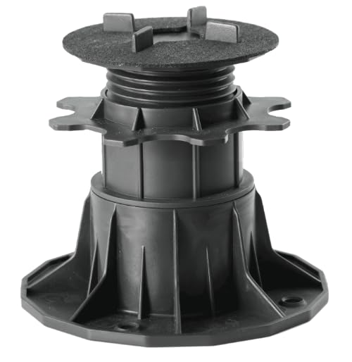 Justierbare Plattenlager Stelzlager für Terrassen-Platten - Höhenverstellbare Stellfüße für Keramik, Stein, Beton und Fliesen - 48 Stück, 65-140 mm