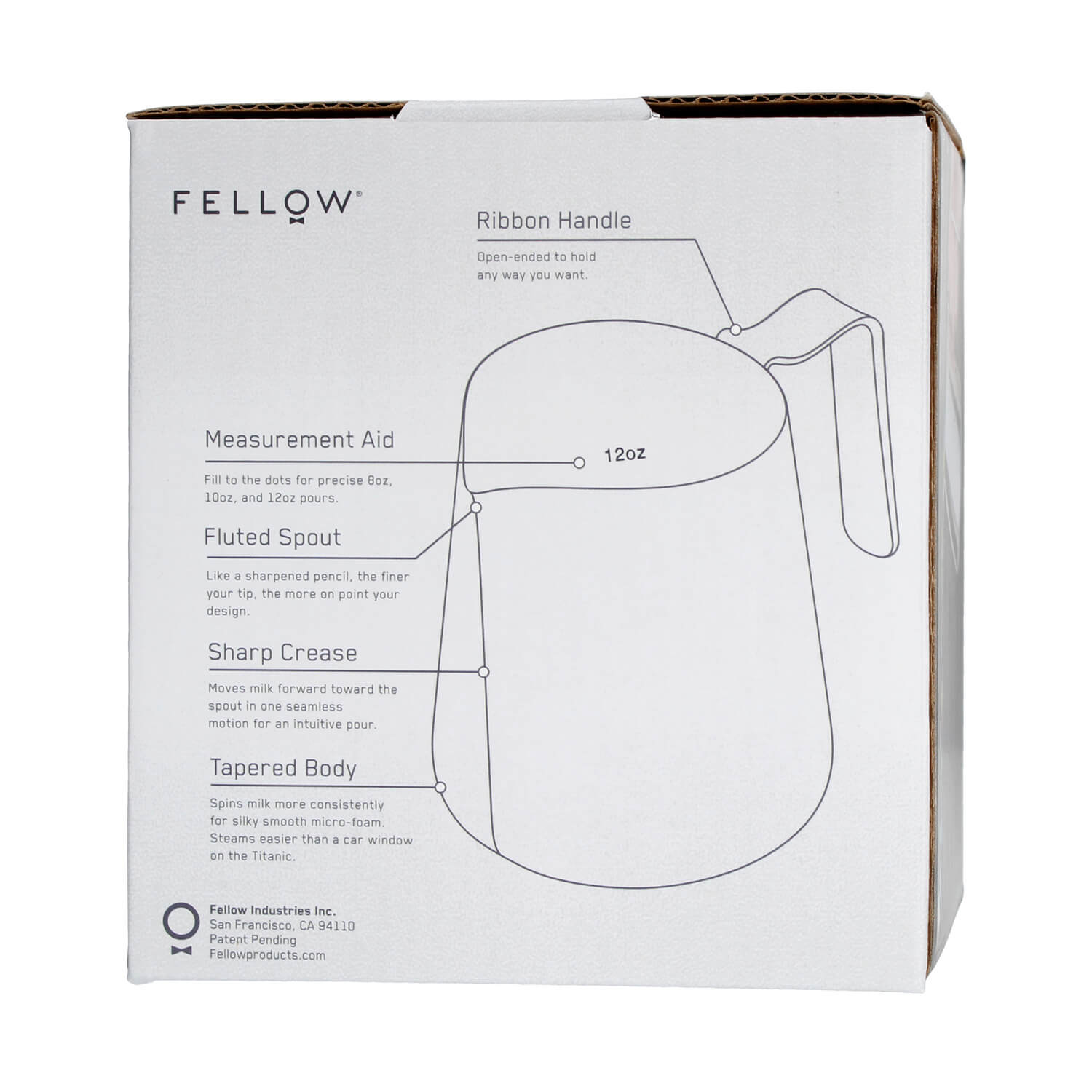Fellow Eddy Steaming Pitcher – Precision Tool for Latte Art