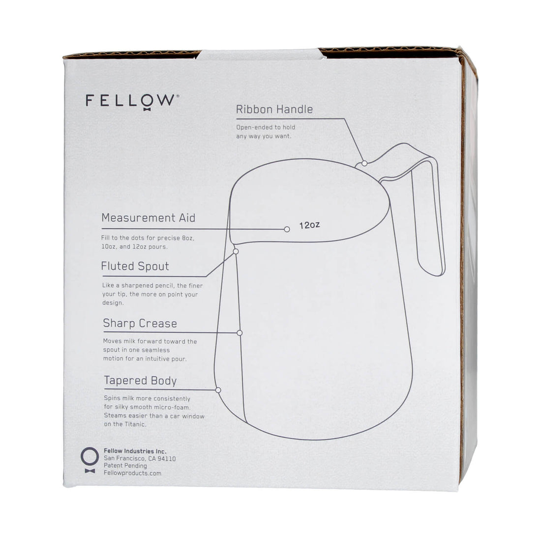Fellow Eddy Steaming Pitcher – Precision Tool for Latte Art