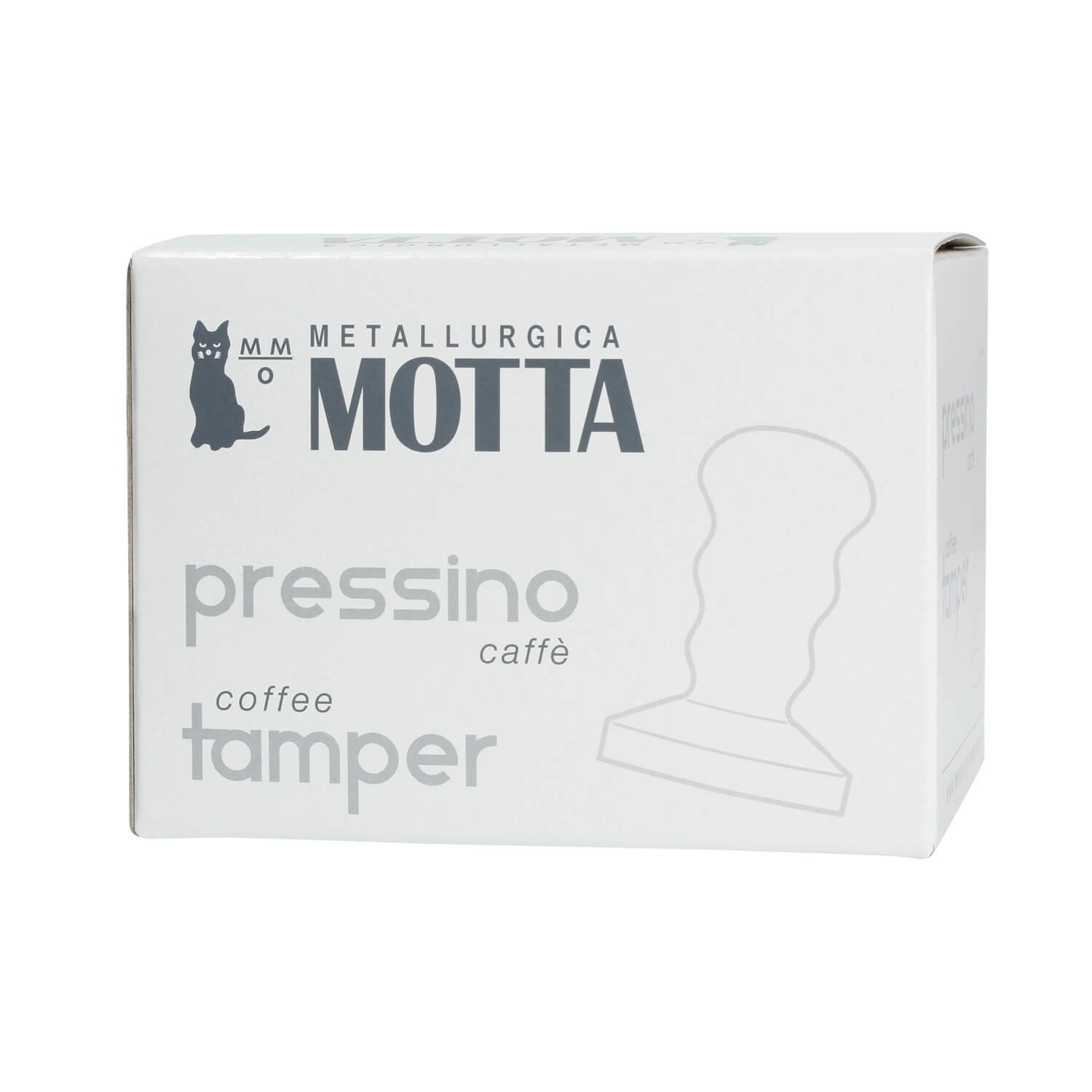 Motta Tamper Carbon Look 58mm – Espresso Tamper mit Edelstahl-Basis, ergonomischer Griff, für gleichmäßiges Tampen