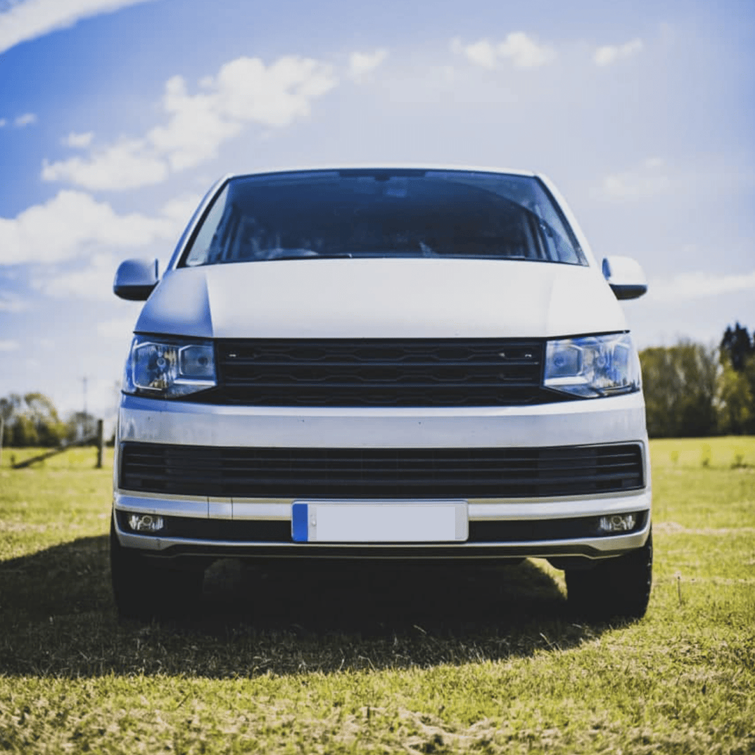 For VW T6 R-Line Front Grille (2 in 1) Badged/Badgeless - Matte Black