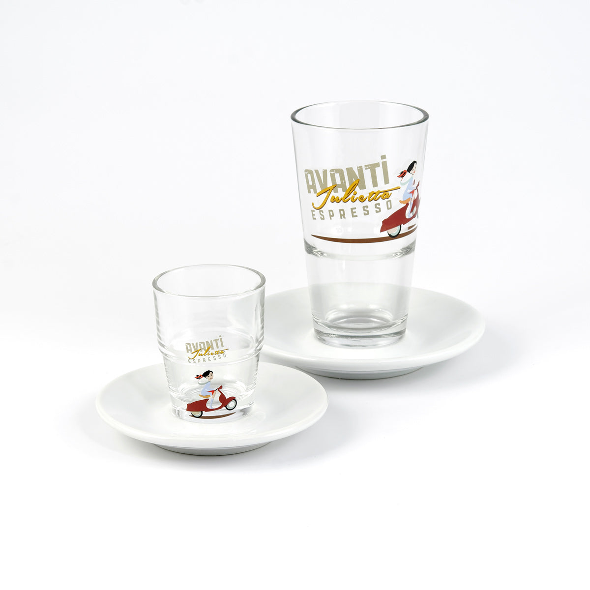 AVANTI Unterteller / Untertasse für Espresso- & Latte-Macchiato-Gläser – 2 Stück (Ø 130 mm)