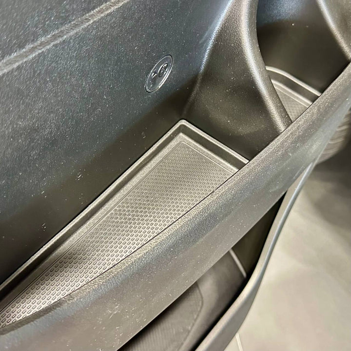 For Fiat Ducato RAM ProMaster Rubber Door Liner Pocket Inserts - Black - Van-X