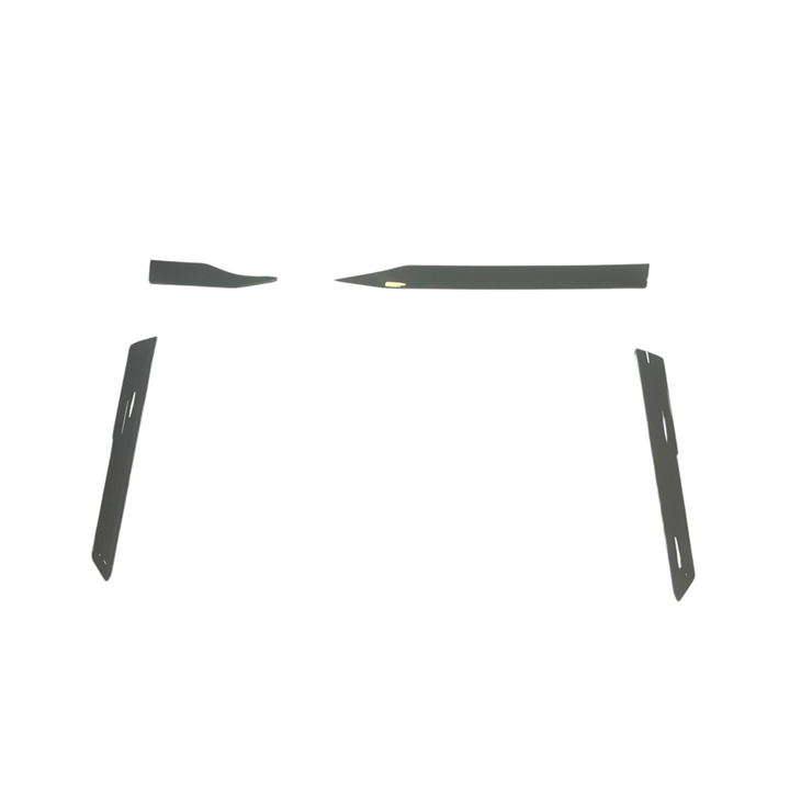 For VW T6.1 Transporter Dashboard Upgrade Van-X – Premium 4-Piece Gloss Black Lower Dash Trim & Door Card Set