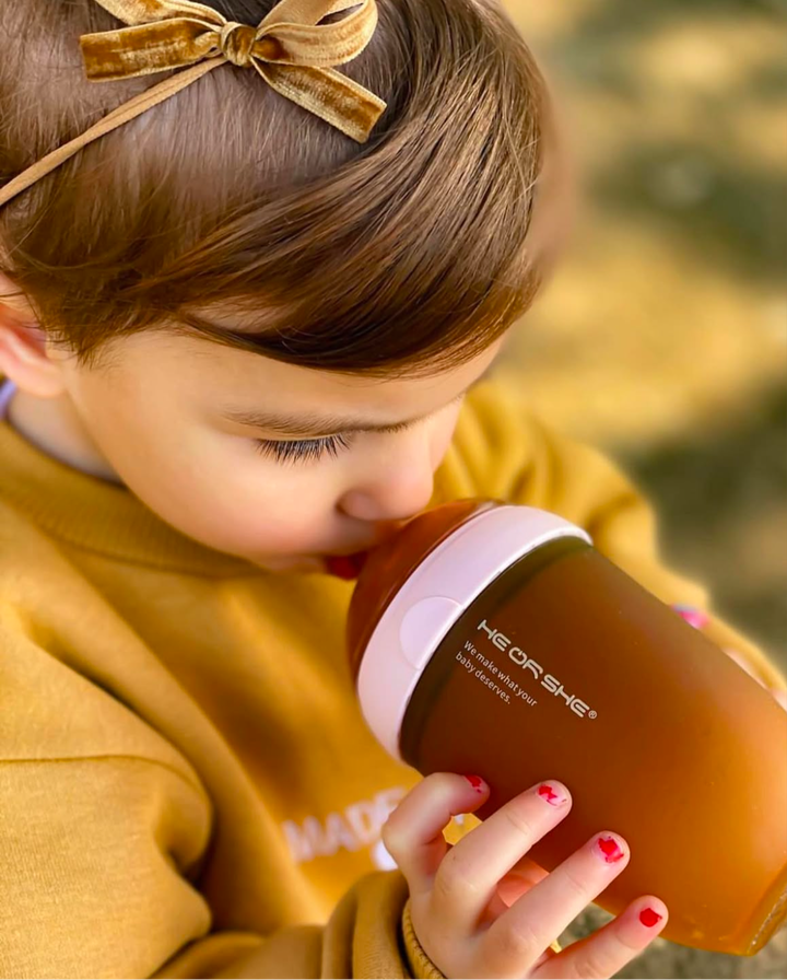 Ultra Wide Neck Baby Bottle 240ml (Rosa)