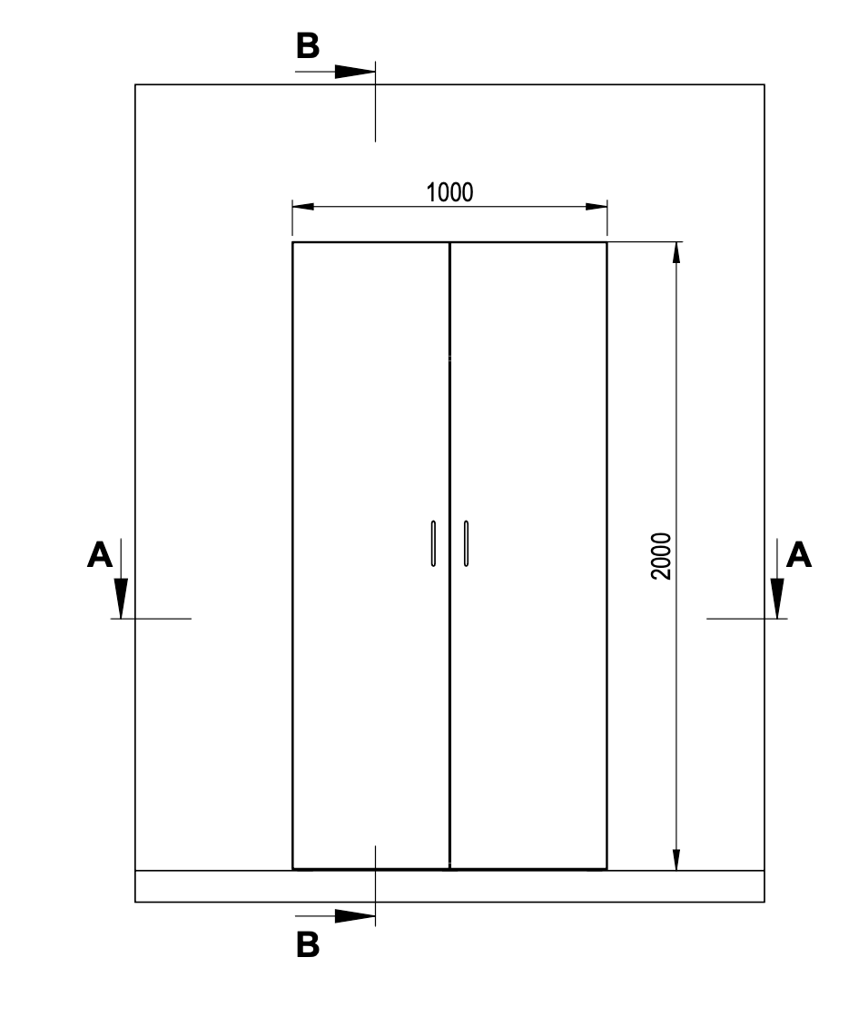 GEBA SmartLine Kleiderschrank 100 cm – Weiß mit LED-Beleuchtung & Soft-Close (Made in Germany)