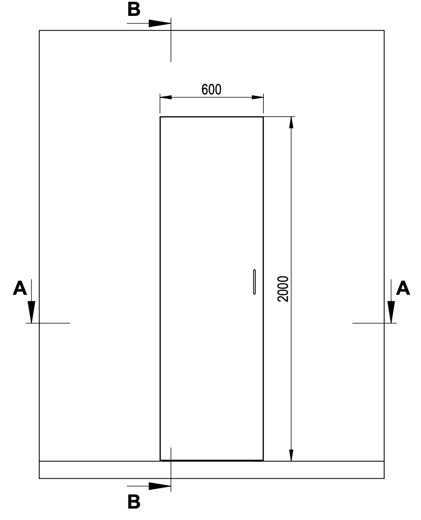 GEBA SlimSpace Systemschrank 60 cm – platzsparender Ankleideschrank in Weiß matt (Made in Germany)