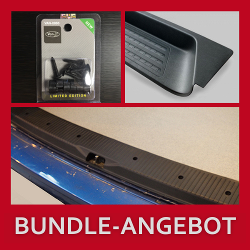 For VW T6 V2 Tailgate Threshold Cover + Side Step + Fitting Kit