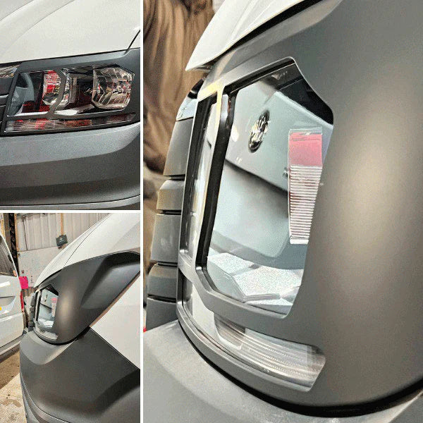 For MAN TGE Headlight Guards – Hammerite Ultimate Matte Black – Premium Protection | Van-X