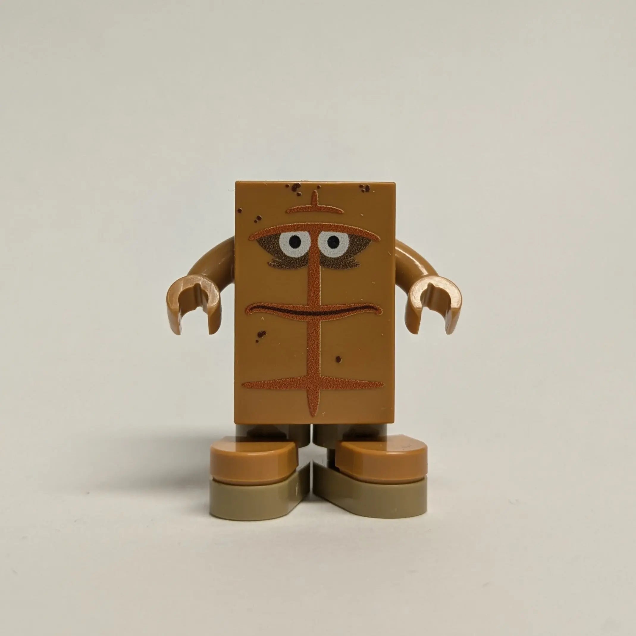 „Das Brot“ – Custom Minifigur (inkl. Schild) | UV-Druck | MBB-Custom