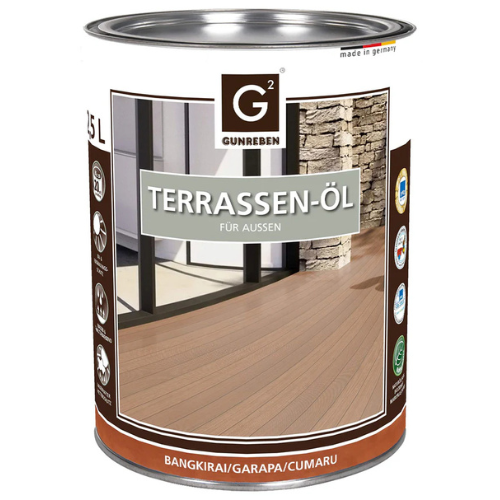 G2 Terrassen-Öl - Gebinde: 2,5 L - Bangkirai | Cumaru | Garapa