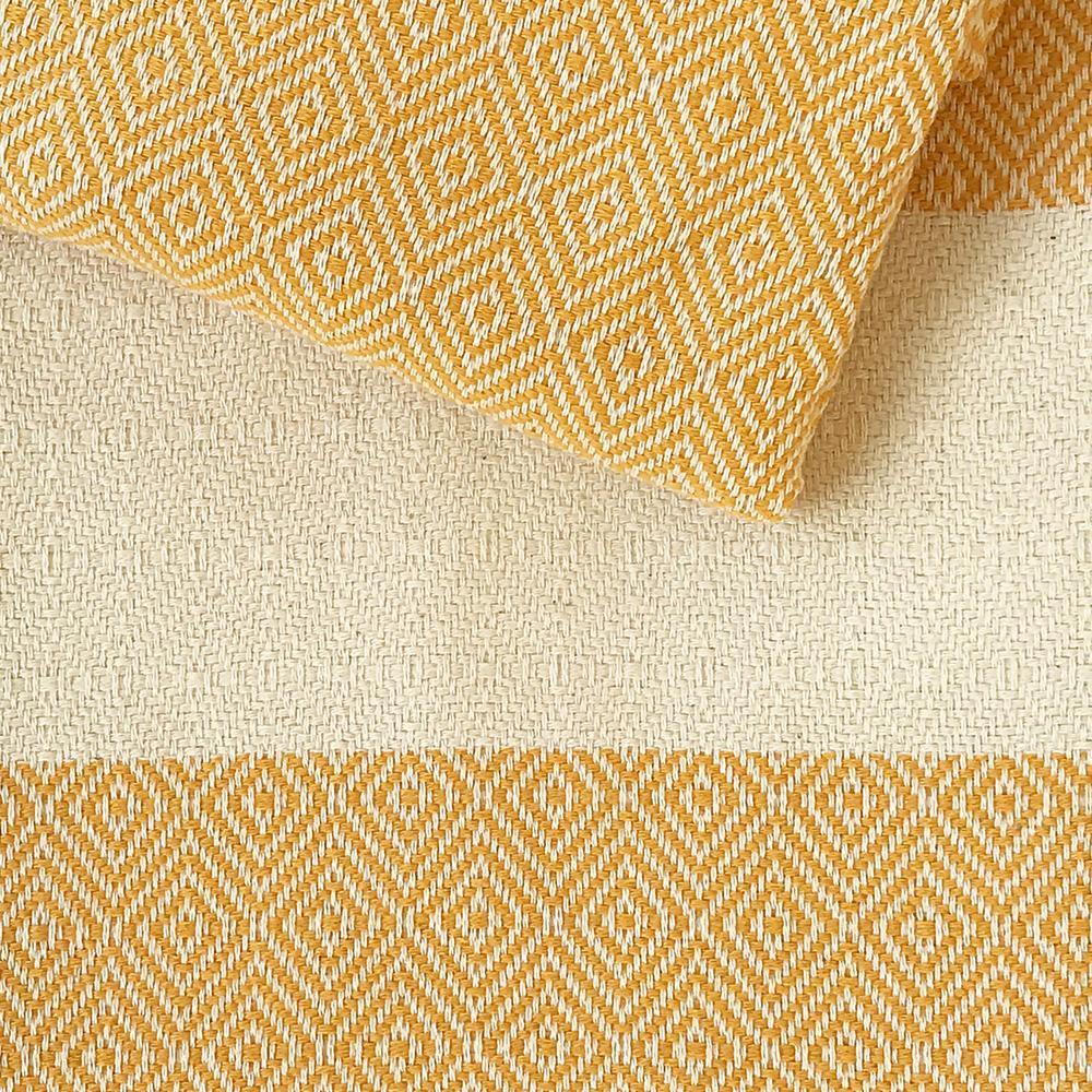 Hamamtuch Charlotte gelb - handgewebt