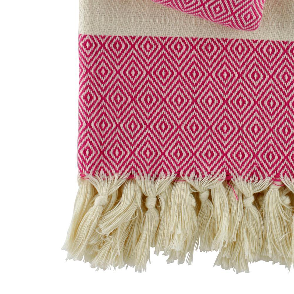 Hamamtuch Charlotte fuchsia - handgewebt