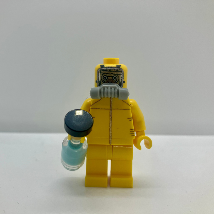 „Milchkoch Wüstenräuber“ Custom-Minifigur – satirisches Wüsten-Design inkl. Milchflasche | UV-Druck | Original LEGO® Teile | MBB-Custom