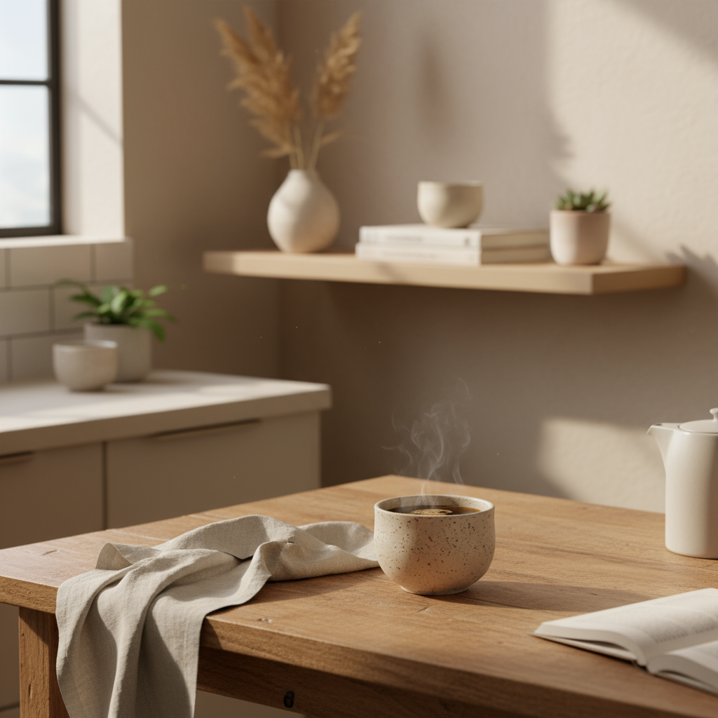 Ocha Teetasse mit Spots – handgemachte Matcha Tasse aus Keramik, 325 ml, beige gesprenkelt (Mannheim)