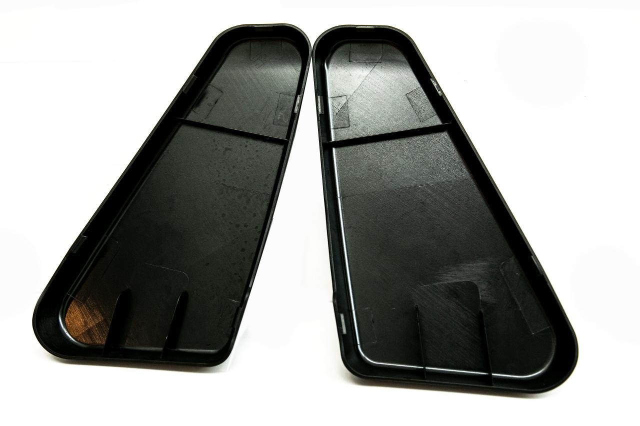 VW T5 / T5.1 Twin Seat Scharnierkappen Matt Schwarz – Hinge Caps Set (2 Stück), Beifahrersitz Innenraum Styling