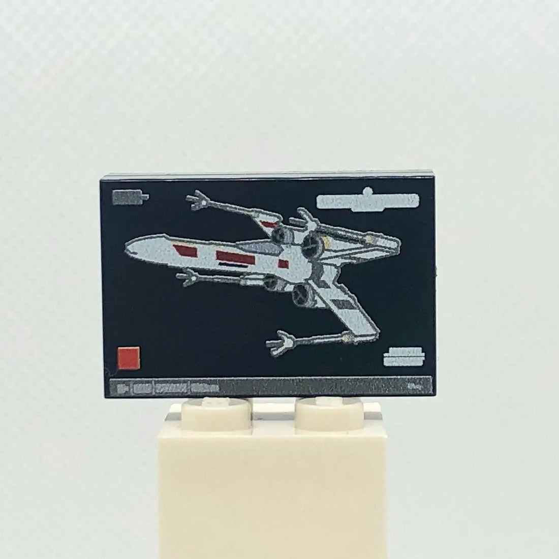 "Set" 2x3 Tile "Red Four"