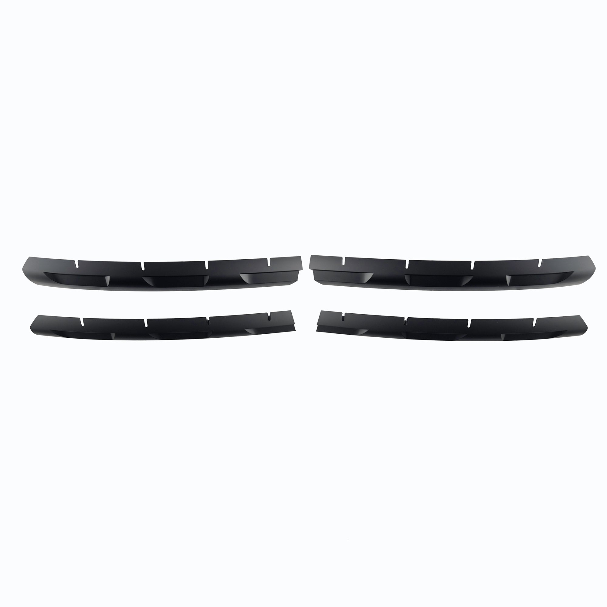 VW Transporter T6 Frontgrill Zierleisten (4-teilig) – Rohmaterial (Raw), ABS, lackierbar, mit 3M Tape
