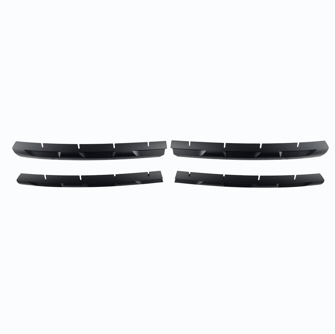 VW Transporter T6 Frontgrill Zierleisten (4-teilig) – Rohmaterial (Raw), ABS, lackierbar, mit 3M Tape