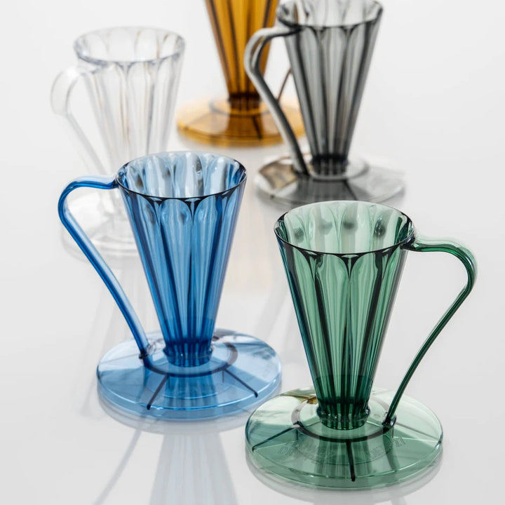 CAFEC Tritan Flower Dripper Deep 27 – Wissenschaftlich entwickelter Kaffeefilter mit 27° Winkel, BPA-frei, für Perfekte Einzeltassen-Zubereitung