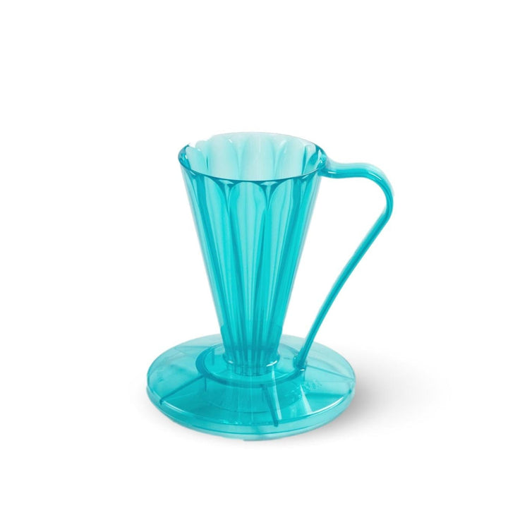 CAFEC Tritan Flower Dripper Deep 27 Youmeca Blue – Limited Edition 27° Dripper (Single Cup), BPA-frei Eastman Tritan™