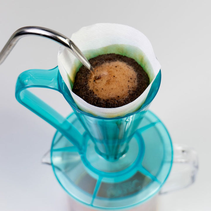 CAFEC Tritan Flower Dripper Deep 27 Youmeca Blue – Limited Edition 27° Dripper (Single Cup), BPA-frei Eastman Tritan™