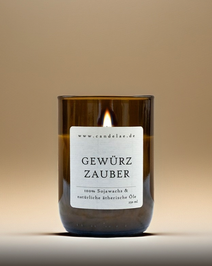 Gewürzzauber Duftkerze – Sojawachs mit würzigen ätherischen Ölen | Candelae