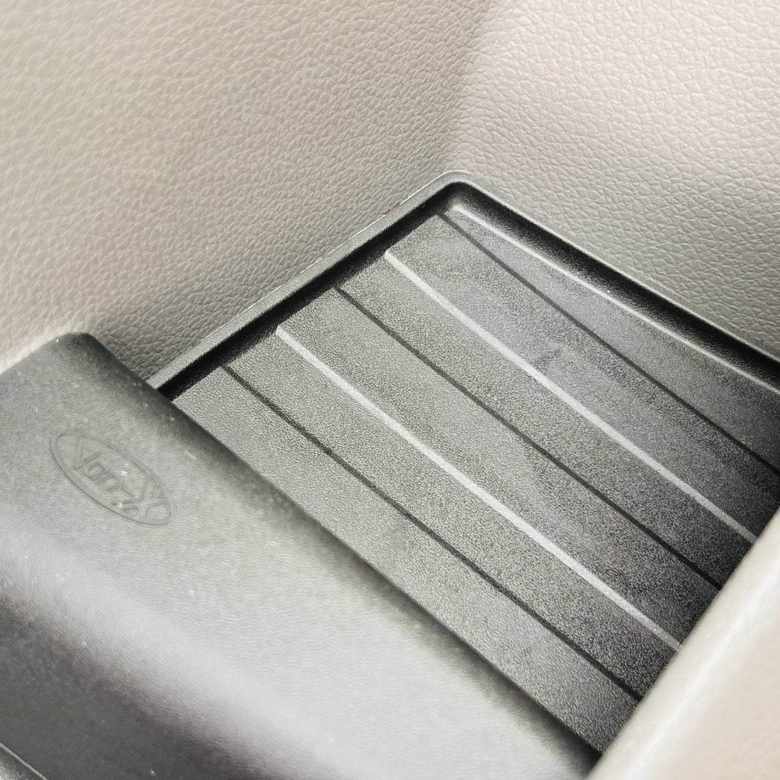 VW Crafter (ab 2018) Türfach-Einlagen Schwarz – Silikon/Gummi Door Pocket Inserts vorn (oben & unten), Set für 2 Türen