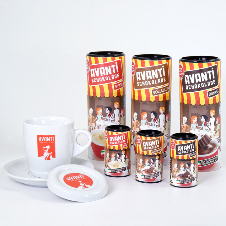 AVANTI Trinkschokolade Vollmilch – 400 g Dose, italienisch cremig & ohne Emulgatoren (42% Kakao)