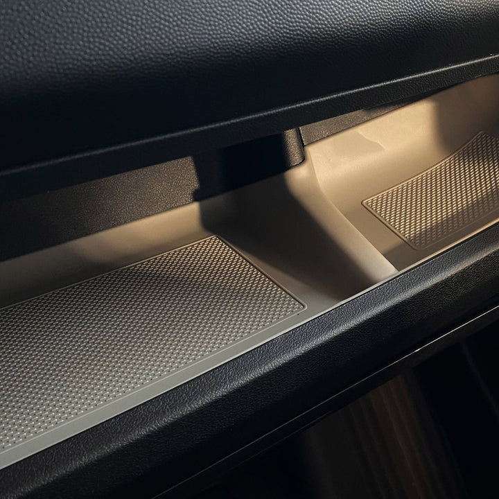 For Opel Movano Lower Dashboard Rubber Inserts/Mats Light Grey LHD