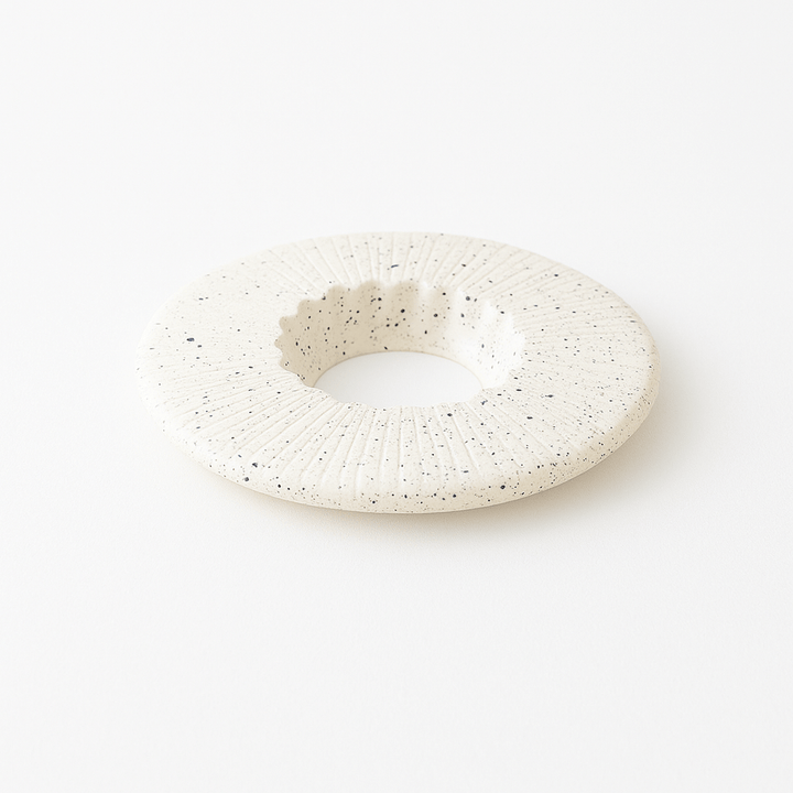 Origami Holder Grain White x Black