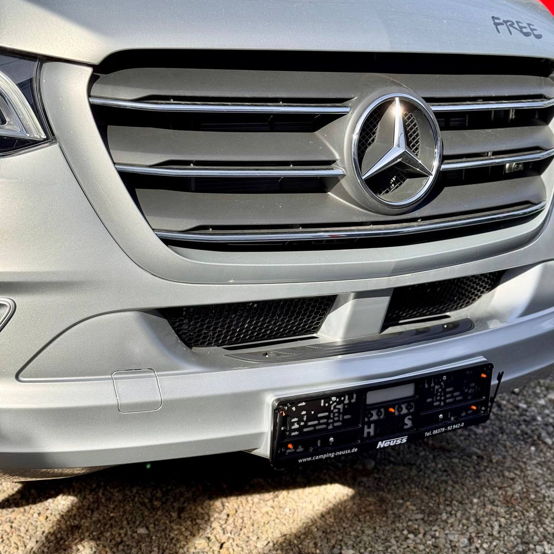 For Mercedes Sprinter 907 Front Bumper Honeycomb Mesh Grilles – Set of 2 - Van-X