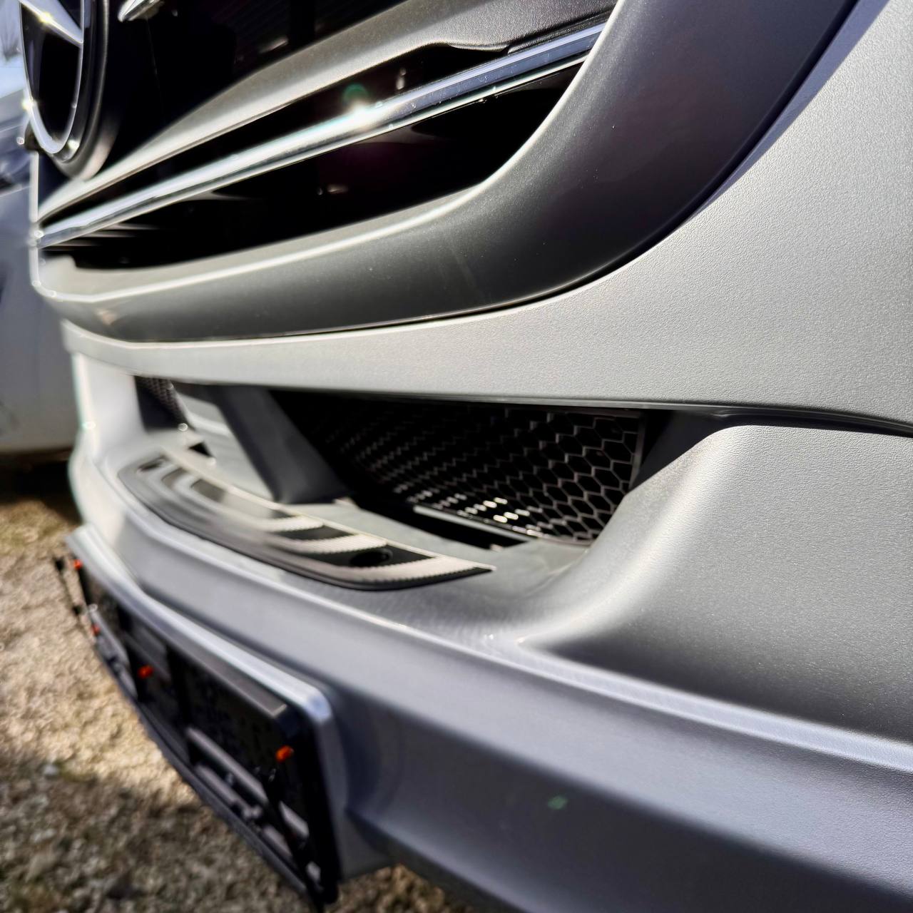 For Mercedes Sprinter 907 Front Bumper Honeycomb Mesh Grilles – Set of 2 - Van-X