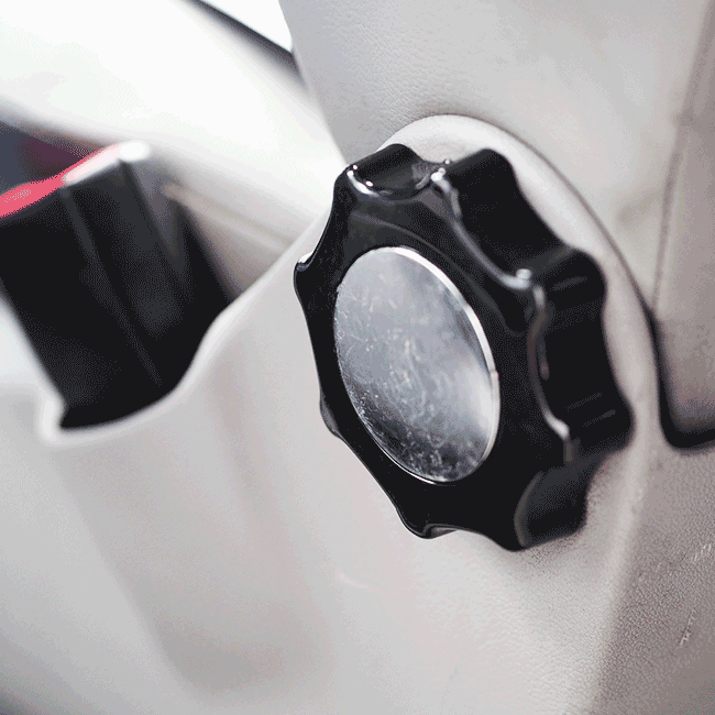 VW T5 / T5.1 Lordosenstützen Sitzversteller – Gloss Black Ersatz-Set (2 Stück)