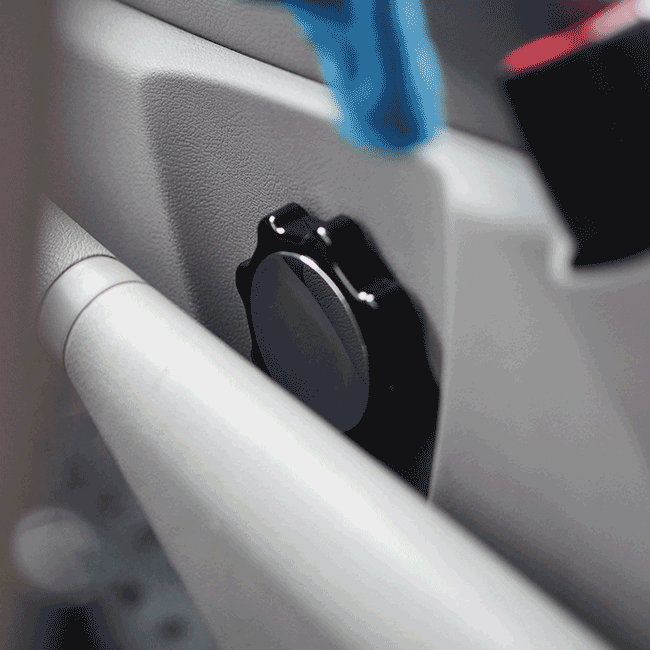 VW T5 / T5.1 Lordosenstützen Sitzversteller – Gloss Black Ersatz-Set (2 Stück)