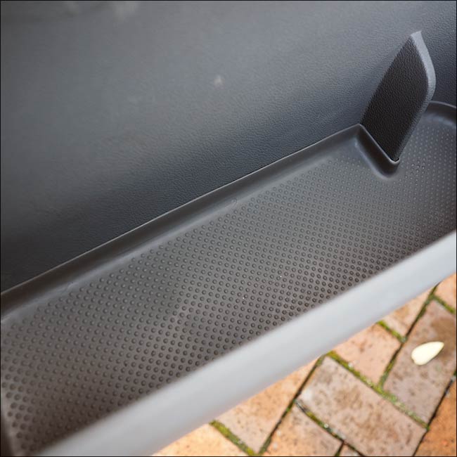 For VW T5, T5.1 Door Pocket Inserts, Rubber, Door Liner (Light Grey) Double Passenger + Driver Interior Styling