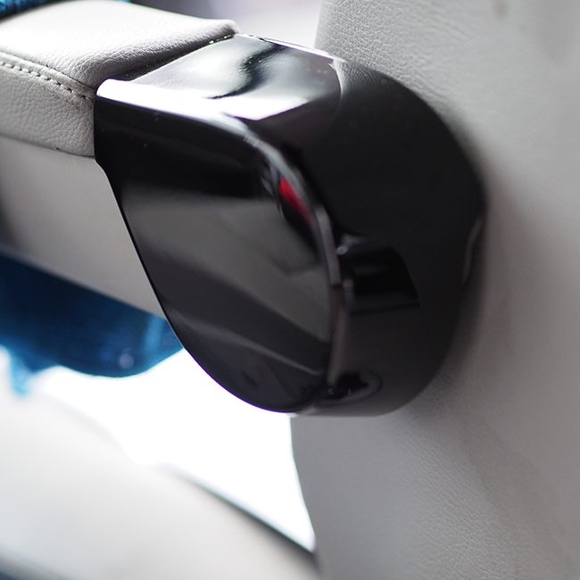 VW T5 / T5.1 Captain’s Seat Armlehnen-Scharnierkappen Gloss Black – Hinge Cover Trim Set (2 Stück), ABS, OEM-Fit