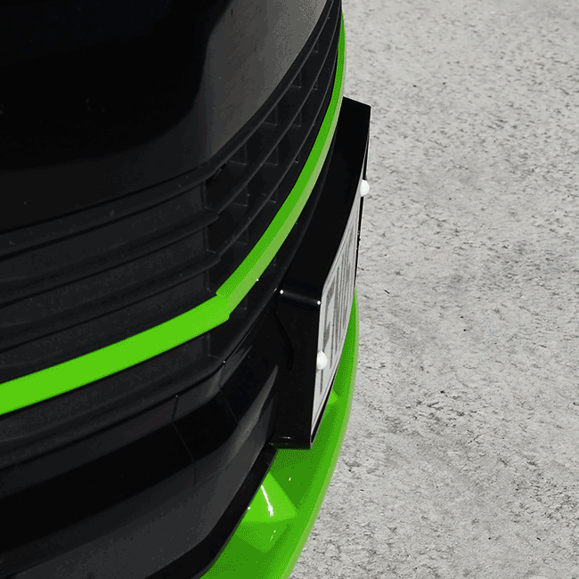 VW T6 Front Kennzeichen-Trimm Startline – Sportline Style Nummernschildblende, ABS (lackierfähig), für Originalstoßstange