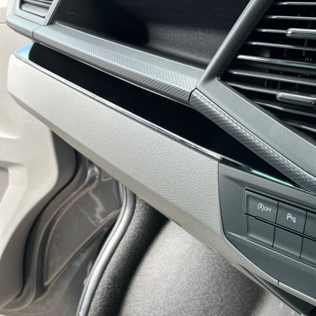 For VW T6.1 Transporter Dashboard Upgrade Van-X – Premium 4-Piece Gloss Black Lower Dash Trim & Door Card Set