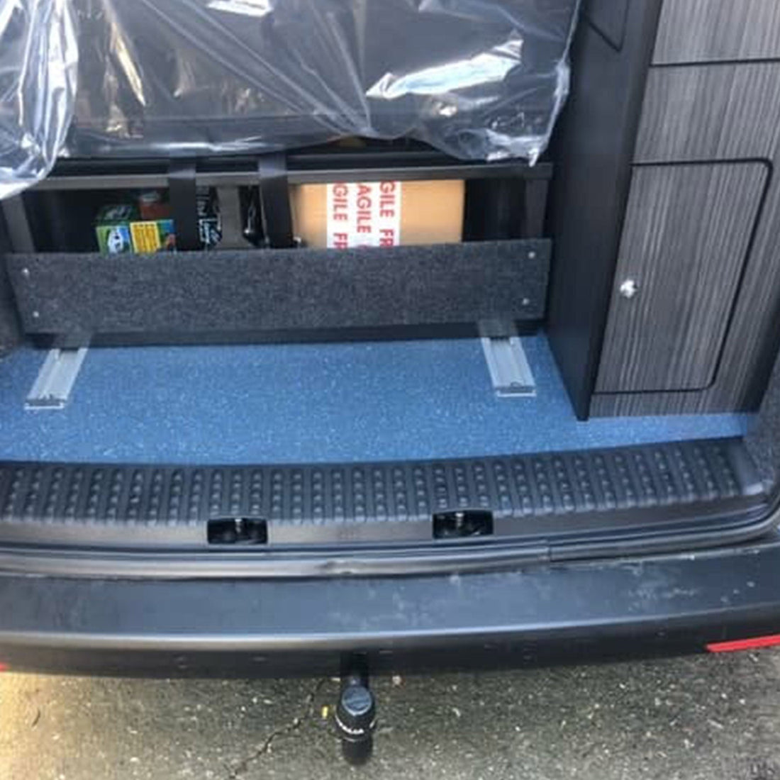 For VW T5, T5.1 Barn door Threshold covers, plus Side Step Inc Fitting Kit