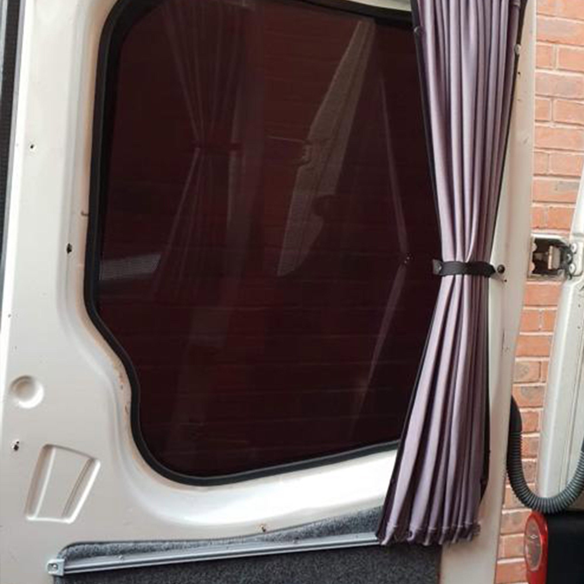 For Mercedes Sprinter Premium Window Curtains Van-X - Black/Grey