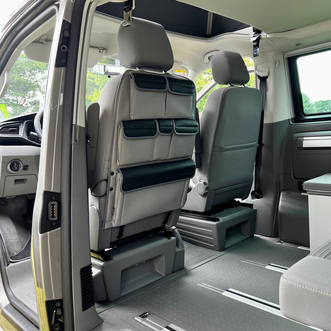 Mercedes Vito Sitzrücken-Organizer für Einzelsitz & Captain’s Seat – Kunstleder, 6 Taschen, handgenäht